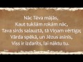 nāc tēva mājās lirikas video