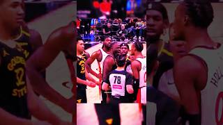 Stewart shoves Dennis Schroder while Draymond has words with Ron Holland🔥#shortvideo #ytshorts #nba