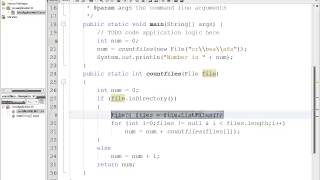 Java Programming - Recursion - File Counting Example
