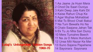 Lata Mangeshkar Unforgetable  Golden Songs 1960 70 Era