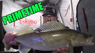 Primetime Walleye Bite | Ice Fishing Early Ice