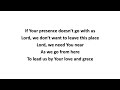 May Your Presence Go With Us (lyrics) - Don Moen (1997)