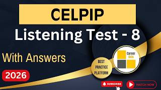 Celpip Listening Mock Test - 8 | Celpip Listening Test Practice With Answers - 2026