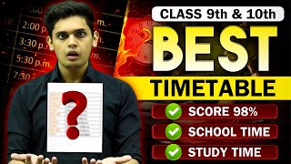 Topper’s Timetable for Class 9th & 10th🔥| Follow this to Score 95%| Prashant Kirad