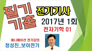 전기기사 필기 기출 2017년  1회  전자기학01