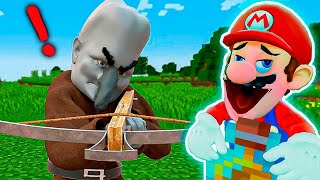 Mario checks experiments in Minecraft #2
