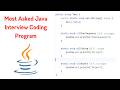 Java Interview Coding Program | Tricky Core Java Interview Coding Program