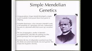 Simple Mendelian Genetics