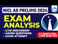 NICL AO Analysis 2024 | NICL AO Prelims Analysis 4 March 2024 | Questions & Expected Cut Off