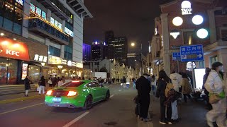 Huaihai Road｜Tour Shanghai Night 4K｜Nanjing Road West｜Yunnan road｜Guangdong road