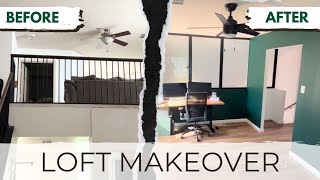 Converting Mezzanine to Office/Bedroom with a Glass Wall - DIY HOME RENOVATION