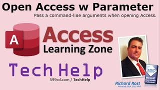 Opening Microsoft Access with Command Line Parameters, Switches, Arguments - Command Function