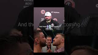 Mike Perry reacts to Conor Mcgregor faceoff at BKFC #bkfc41