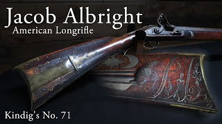 Jacob Albright Transitionary Flintlock American Long Rifle | Early 19th Century Flintlock