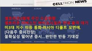 셀트리온3형제 주간 수급현황/셀트리온 아바스틴바이오시밀러 출시 기대/한기평 “셀트리온 회계감리...신용도 영향 제한적”/[다음주 증시전망] 불확실성 덜어낸 증시…완만한 반등 기대감