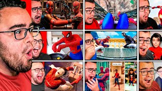 Reacting to Every Real Life SPIDERMAN Video!