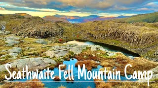 A Cold and WINDY Wild Camp on Seathwaite Fell