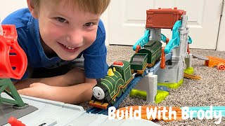 Build With Brody - Custom Trackmaster Track using Talking Train Sets and Trains! Thomas \u0026 Friends