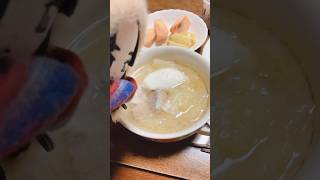 【SnowMan目黒蓮くん推し活ライフ】めめたん♪今日の朝食は温かいスープとパンでいただきますっ♪ #shorts