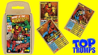 TOP TRUMPS Marvel Comics Who Is The Mightiest Superhero Card Game by Toy Review TV