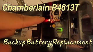 [Chamberlain] Replace Garage Door Opener Backup Battery