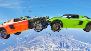 350MPH MID-AIR COLLISION CHALLENGE! (GTA 5 Funny Moments)