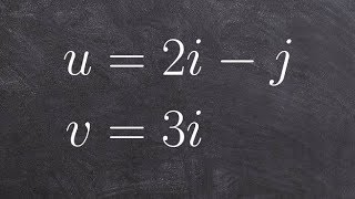 Finding the dot product of two vectors
