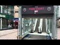 Manchester, England. 2x KONE escalators at Arndale Shopping centre food court (up from street level)