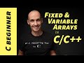Fixed and Variable Length Arrays in C and C++