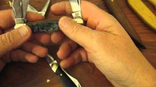 woodcarving knives, murphy knife vs pocket knife ( rough rider)