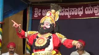 Yakshagana -- Bheeshma Vijaya - 6 - Thandimane as Bheeshma - Sarasijambakiyare keli... Jansale