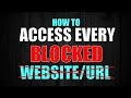 Trick to ACCESS Every Blocked/Restricted WEBSITE/URL By Government | techforall [2017]