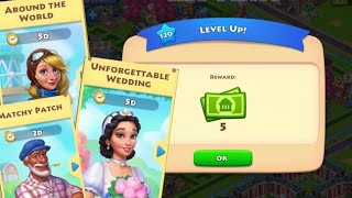 Township Level Up 120 Gameplay | Event Info (Matchy Patch, Unforgettable Wedding, Around the World)