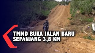 Program TMMD Kapuas Hulu, Prajurit TNI Buka Jalan Baru Sepanjang 3,8 Kilometer