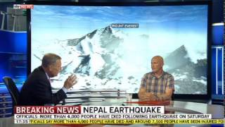 Alan Hinkes Sky News 27.4.15 - Nepal & Everest