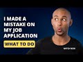 What should I do if I  submit a CV with a mistake on a job application? #AskPhiona