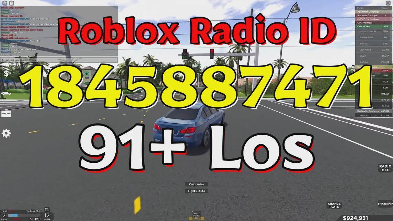 Los Roblox Radio Codes Ids Youtube