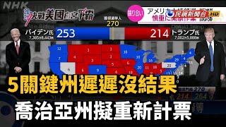 5關鍵州遲遲沒結果 喬治亞州擬重新計票－民視新聞