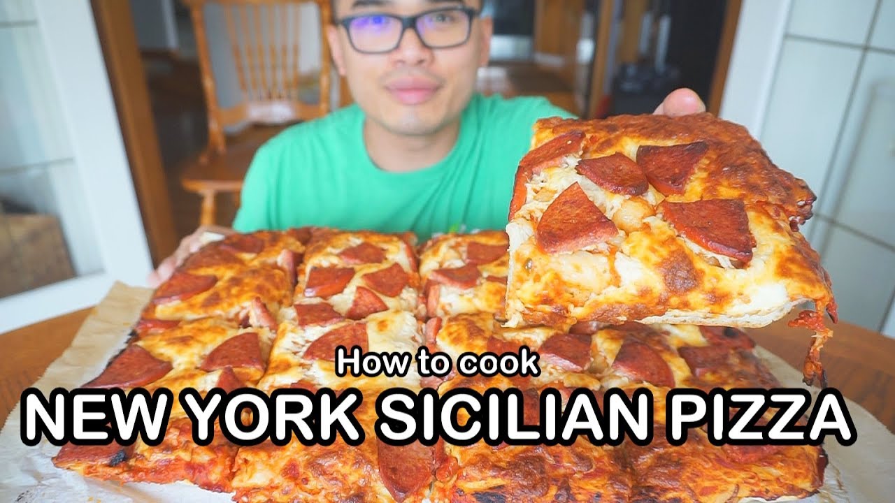 How To Cook A NEW YORK SICILIAN PIZZA - YouTube