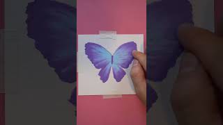 Oil pastel drawing-Glitter butterfly #oilpastel #easydrawing #creativeart #butterflydrawing #art
