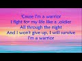 Warrior (lyrics) - Avril Lavigne