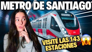 ¡INCREIBLE! Española reacciona a las 143 ESTACIONES del METRO de Santiago de Chile