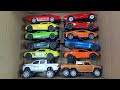 Box Full Collection of Diecast Cars , Ferrari, mustang, bugatti, alphard, jeep rubicon, Lamborghini