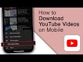 How to Download YouTube Video in iPhone or Android Phone! [2024]