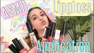 ASMR| lipgloss Application and mouth sounds!