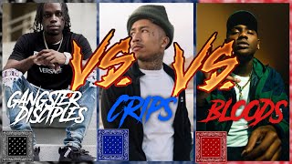 GANGSTER DISCIPLE Rappers Vs. CRIP rappers Vs. BLOOD Rappers 2020