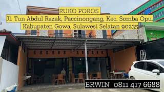 Jual Ruko Jl Tun Abdul Razak Gowa Somba Opu | Ruko Makassar