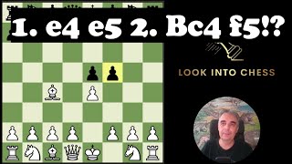 Learn to play Calabrese Gambit: 1. e4 e5 2. Bc4 f5!?