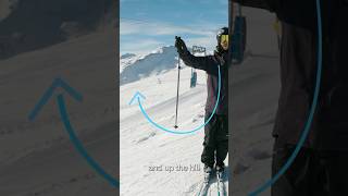 How to Control your Speed - Ski Up the Hill to Stop 🛑🏔️| #shorts