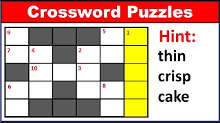 Crossword Puzzles-49🤔 | Can you solve crossword using hint ? Beginners crossword puzzle